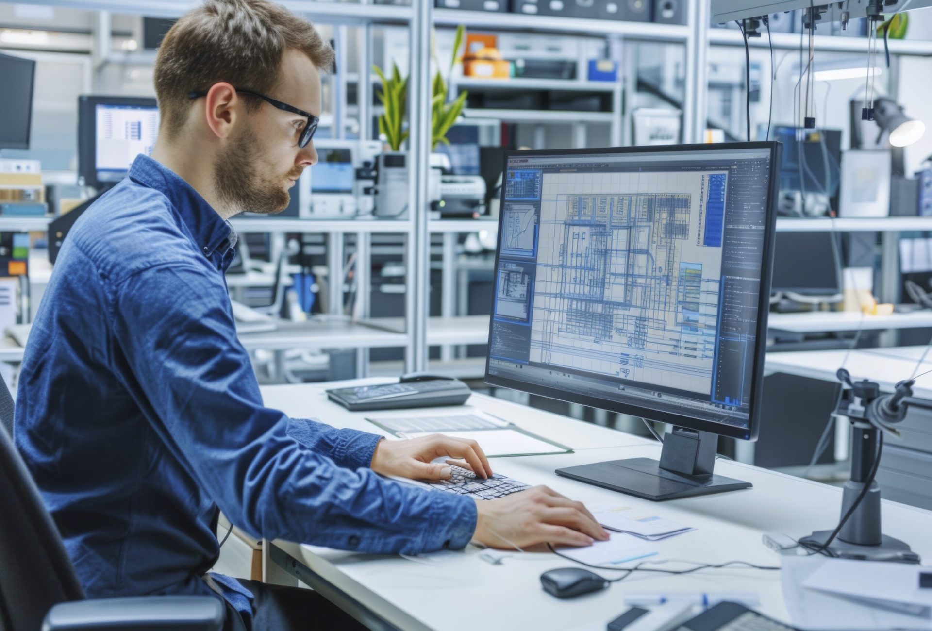 engineering worker in the workflow --chaos 20 --ar 3:2 --style raw Job ID: 9f5afeab-f039-4c9d-a073-798976af193e